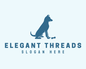 Blue Puppy Dog logo design