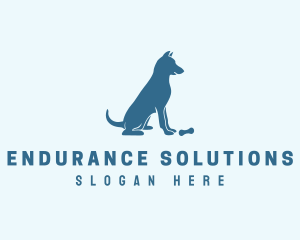 Blue Puppy Dog logo design