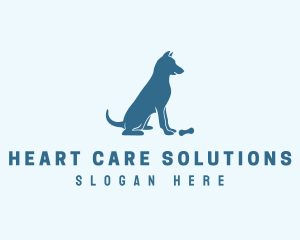 Blue Puppy Dog logo design