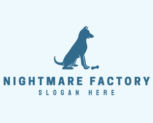 Blue Puppy Dog logo design