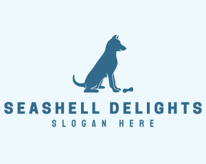 Blue Puppy Dog logo design