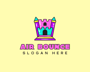 Kiddie Bounce Palace logo design