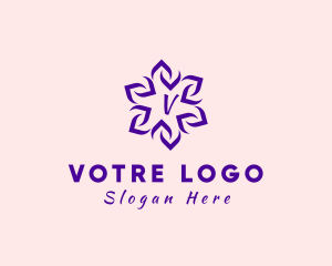 Geometric Flower Ornament Logo