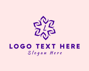 Symbol - Geometric Flower Ornament logo design