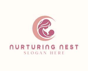 Parenting Mother Infant logo design