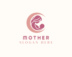 Parenting Mother Infant logo design