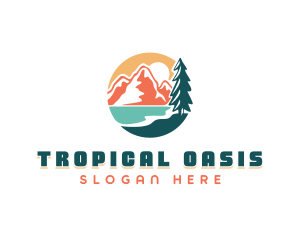 Mountain Tree Island logo design