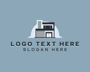 Condominium - Property Residence Architecture logo design