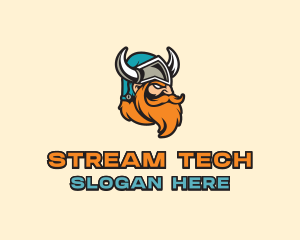 Streamer - Gamer Viking Streamer logo design