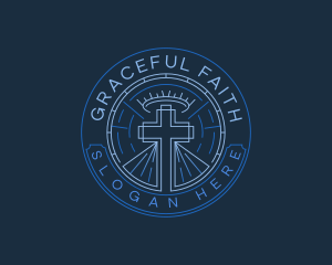 Christianity - Crucifix Christian Religion logo design