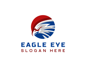 USA Patriotic Eagle logo design