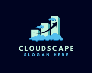 Clouds - Business Cloud Graph logo design