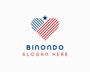 Politician - American Charity Heart logo design
