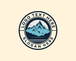 Campsite - Outdoor Mountain Adventure logo design