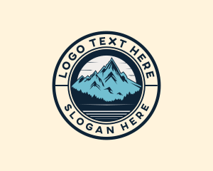 Wanderlust - Outdoor Mountain Adventure logo design