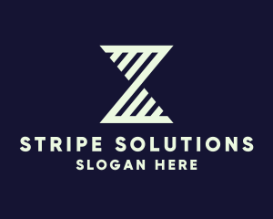 Stripe - Modern Hourglass Stripe logo design