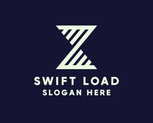 Loading - Modern Hourglass Stripe logo design