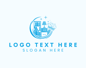 Furniture - Bookshelf Furniture Cleaning logo design