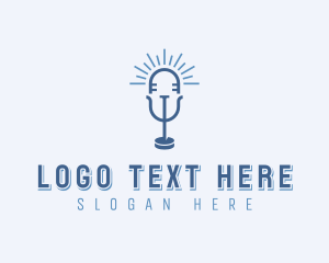 Radio - Psychology Podcast Radio logo design