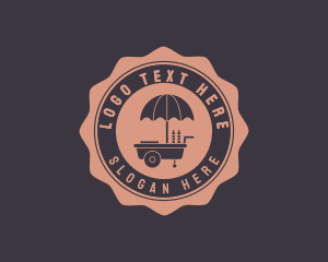 Food Stall - Ice Cream Cart logo design