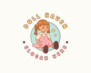 Doll - Cute Doll Toy logo design