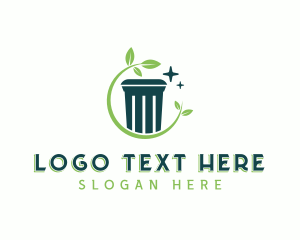 Recycling Bin - Garbage Disposal Sanitation logo design