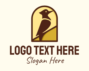 Zoo - Woodpecker Bird Aviary logo design