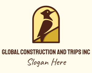 Woodpecker Bird Aviary Logo
