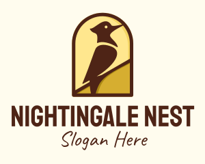 Nightingale - Woodpecker Bird Aviary logo design