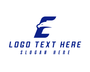 Fast Eagle Letter E Logo