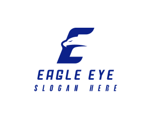 Fast Eagle Letter E logo design