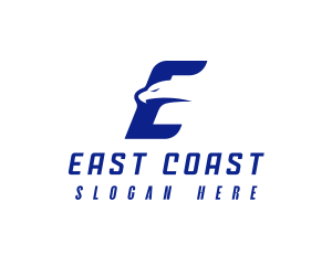 Fast Eagle Letter E logo design