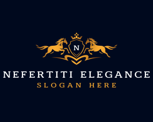 Horse Crown Equestrian logo design