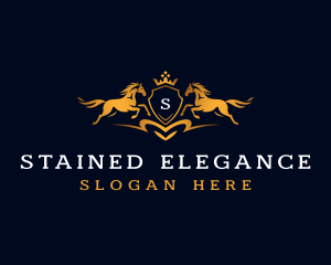 Horse Crown Equestrian logo design