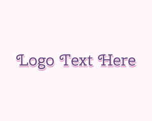 Beauty - Purple Beauty Wordmark logo design