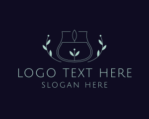 Decor - Leaf Candle Scent logo design