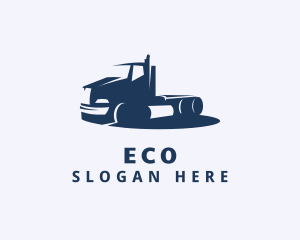 Roadie - Blue Logistics Tractor Truck logo design