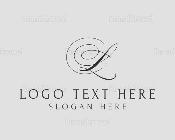 Elegant Cursive Event Logo