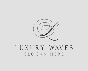 Elegant Cursive Event logo design