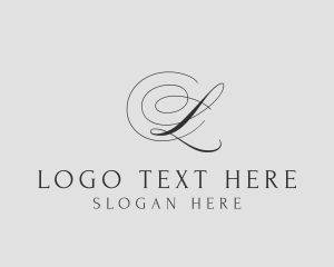 Elegant Cursive Event Logo