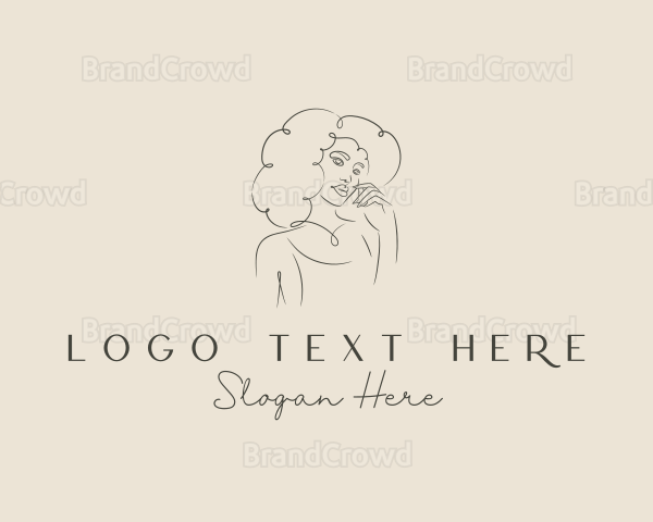 Aesthetic Model Woman Logo