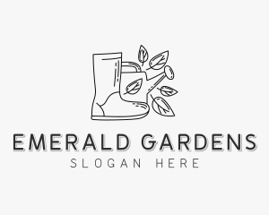 Backyard Garden Boot  logo design