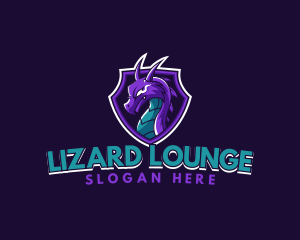 Monster Dragon Shield logo design