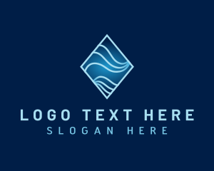 Wave - Tech Diamond Startup logo design