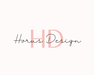 Feminine Signature Beauty logo design