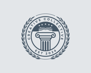 Column Academia Learning logo design