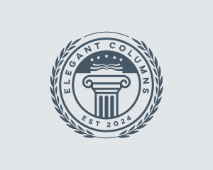 Column Academia Learning logo design