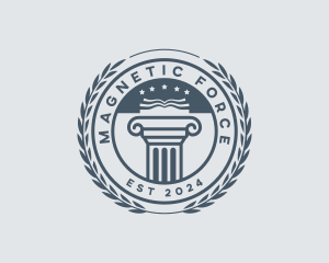 Column Academia Learning logo design