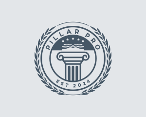 Column - Column Academia Learning logo design