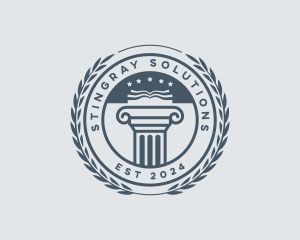 Column Academia Learning logo design